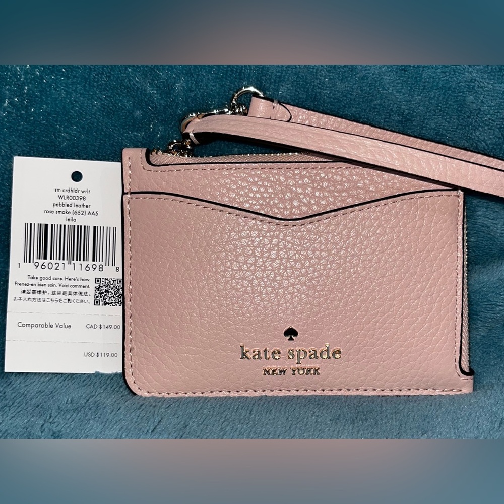 Kate Spade Pink Wristlet cardholder Sleek Design